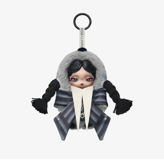 SKULLPANDA × Wednesday Plush (Nevermore Academy Uniform Version)