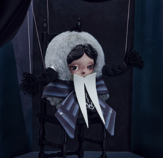 SKULLPANDA × Wednesday Plush (Nevermore Academy Uniform Version)