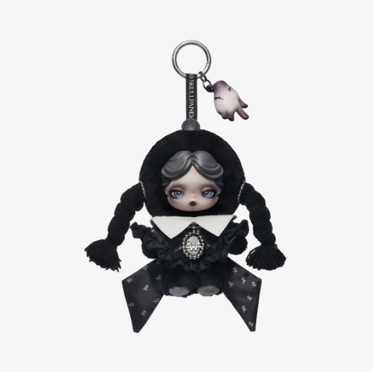 SKULLPANDA × Wednesday Plush（Classic Dress Version）